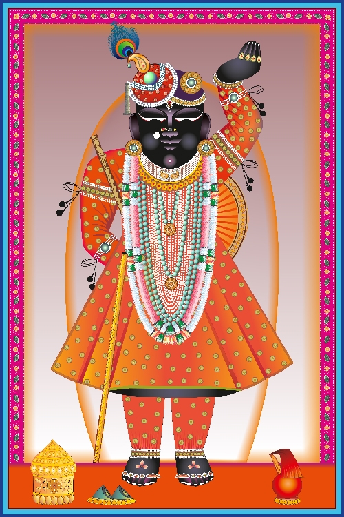Shrinathji Bhai Dooj Darshan Wall Art – Nathdwara