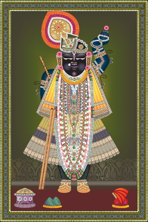 Falgun Shukla Ekadashi Darshan Shreenathji Canvas Art
