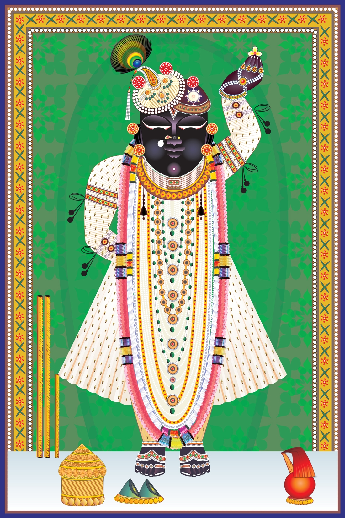 Shrinathji Vijayadashami Darshan Religious Wall Art