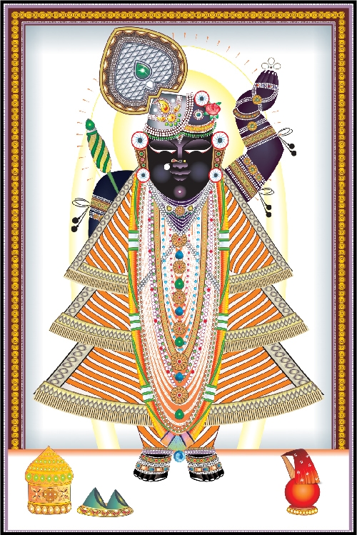 Shreenathji Shravan Krishna Saptami Darshan Art