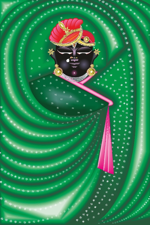 Vasant Hariyali Shringar Swaroop Wall Art – Shrinathji Nathdwara