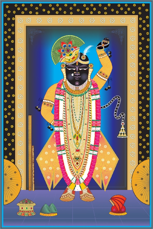 Shrinathji Traditional Pichwai Wall Art for Home Decor