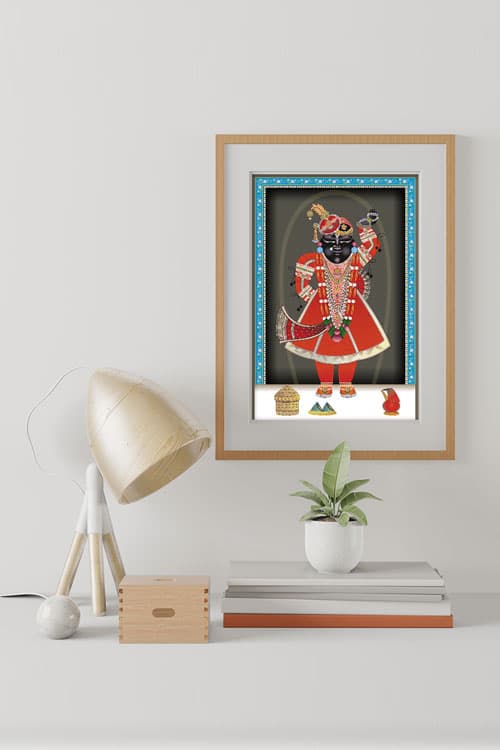 Shrinathji Posh Sud Ekam Darshan — Nathdwara Pichwai Wall Art thumbnail 4