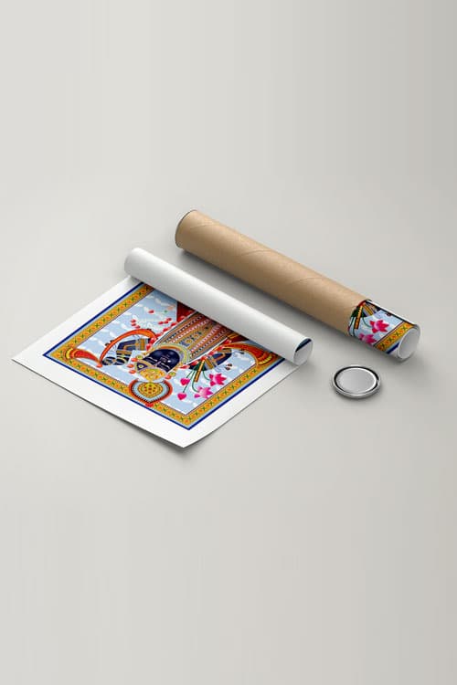 Shrinathji Rajbhog Darshan Canvas Print - Nathdwara Indian thumbnail 5