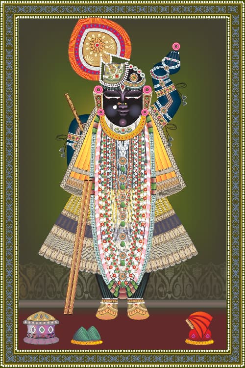 Falgun Shukla Ekadashi Darshan Shreenathji Canvas Art thumbnail 1