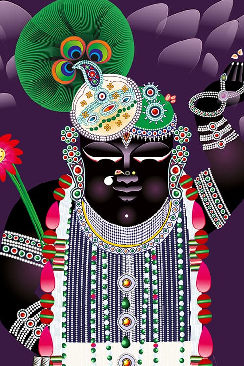 Shreenathji Sharad Purnima Shringar Darshan Wall Art thumbnail 2