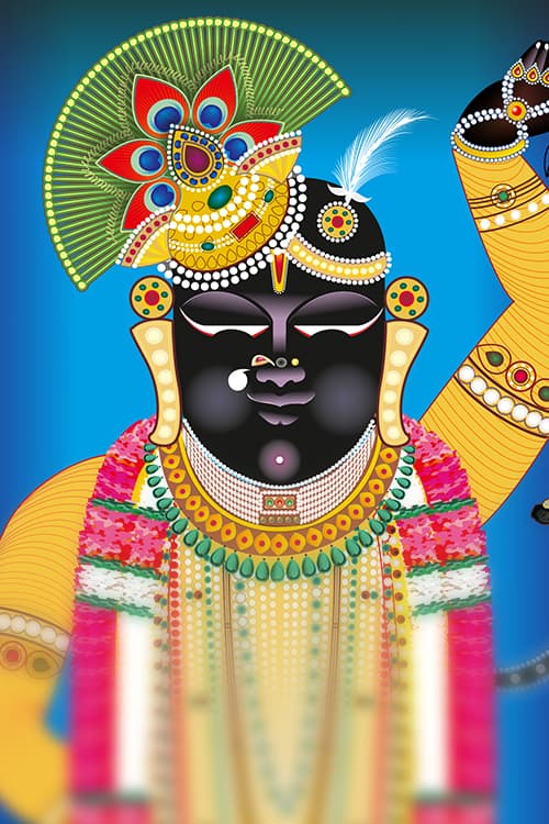 Shrinathji Traditional Pichwai Wall Art for Home Decor thumbnail 3