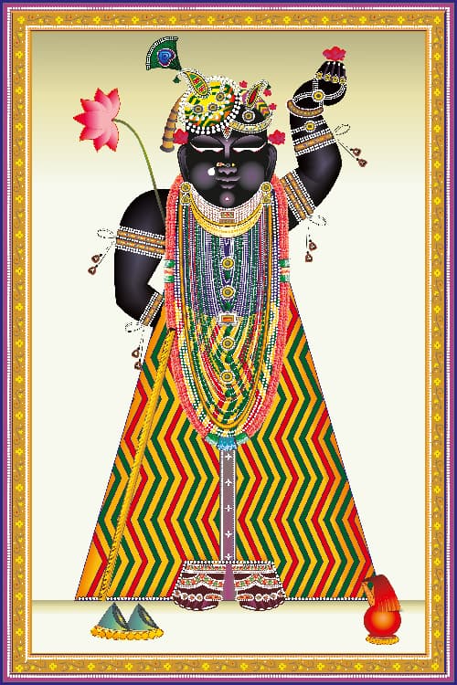 Shrinathji Leheriya Darshan Wall Art – Nathdwara Rajasthan