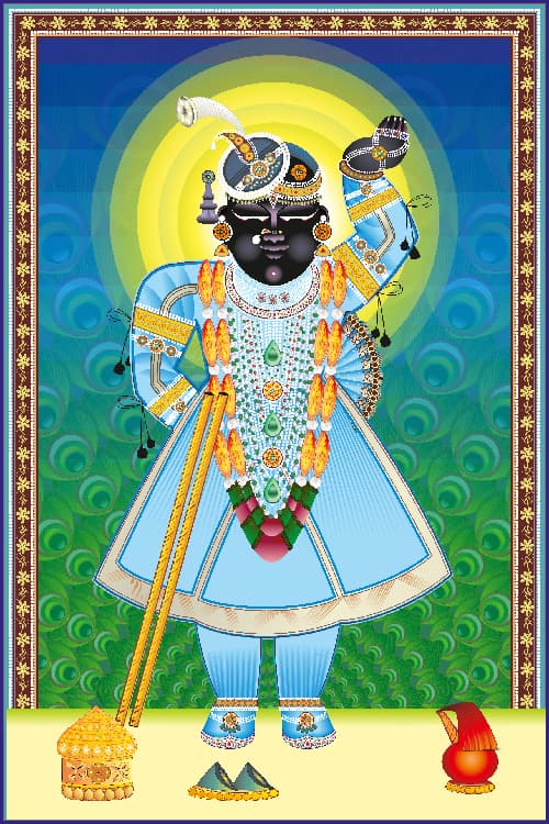 Shrinathji Magh Krishna Chaturthi Darshan Wall Art