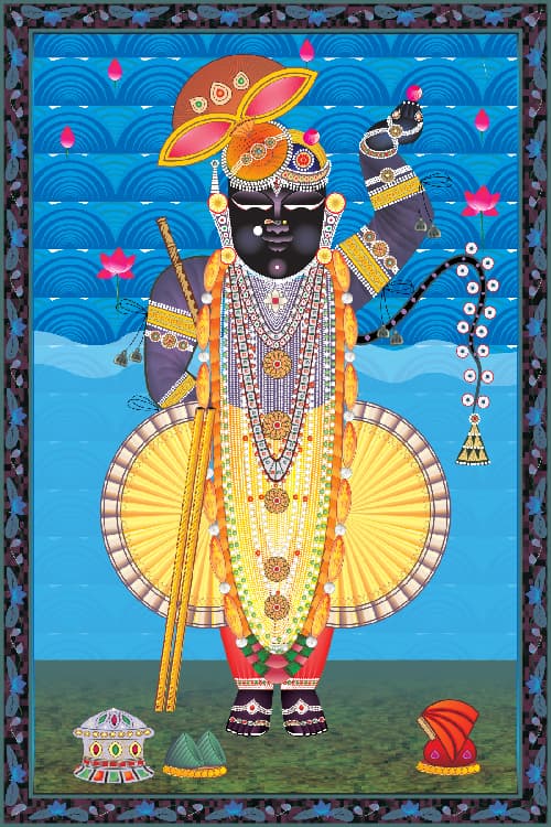 Falgun Shukla Tritiya Darshan Shreenathji Canvas Art thumbnail 1