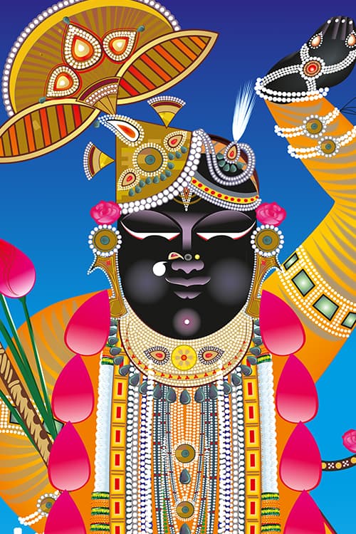 Shreenathji Chappan Bhog Darshan Canvas Painting thumbnail 3