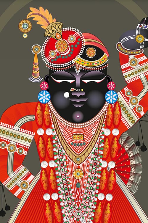Shrinathji Posh Sud Ekam Darshan — Nathdwara Pichwai Wall Art thumbnail 2