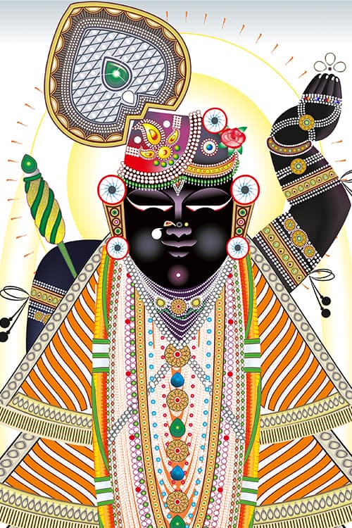 Shreenathji Shravan Krishna Saptami Darshan Art thumbnail 3